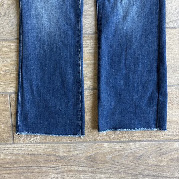 NYDJ Womens Size 6 Jeans Slim Bootcut Slimming Raw Edge Hem Cool Embrace - Picture 9 of 14